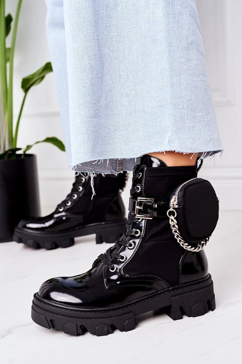 Ocieplane Workery Z Nerką Czarne Get The Look