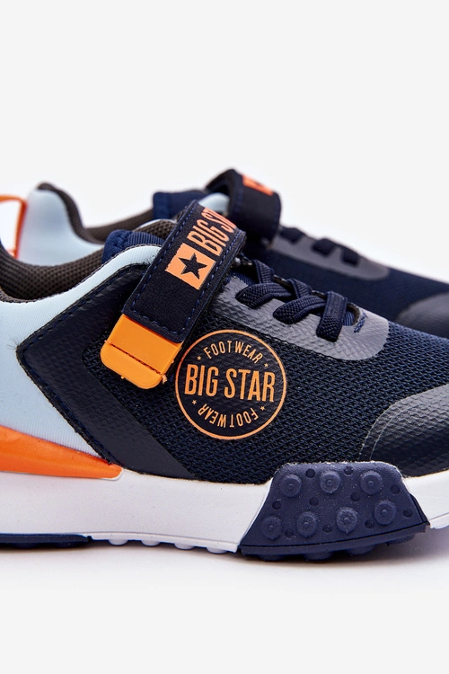 Niskie Dziecięce Buty Sportowe Memory Foam System Big Star LL374215 Granatowe