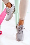 Damskie Sportowe Buty Materiałowe Szare Lenney