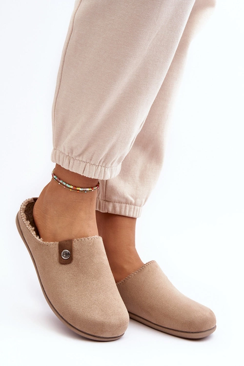 Obuwie Domowe Kapcie Damskie Inblu GF000011 Beżowe