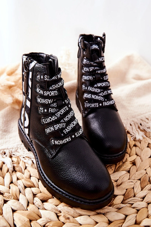 Dziecięce Botki Workery Czarne Pomeroy