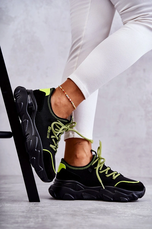 Damskie Sneakersy Memory Foam System Big Star KK274028 Czarne