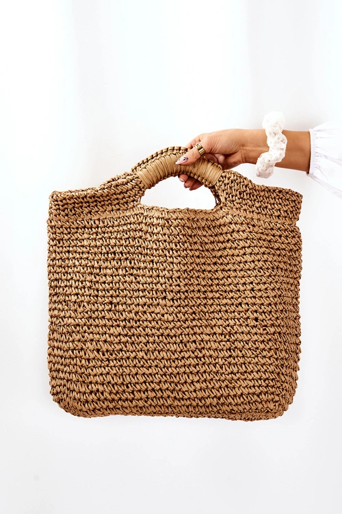 Duża Damska Torebka Big Star JJ574103 Beżowa