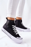 Wysokie Trampki Na Platformie Big Star II274012 Czarne