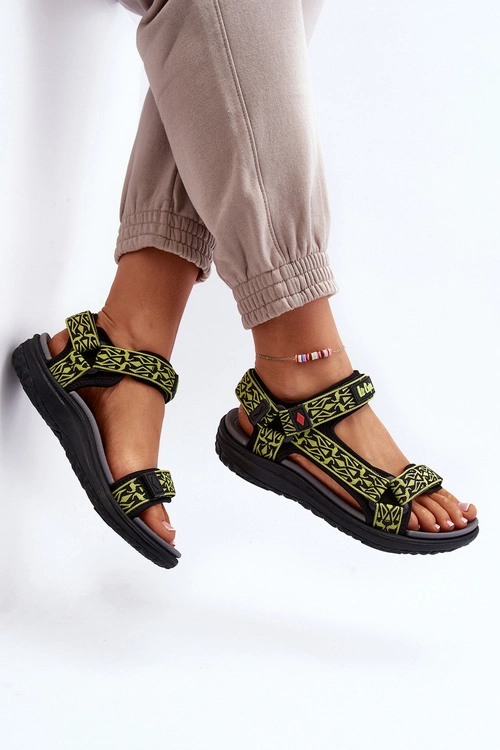 Damskie Sandały Lee Cooper LCW-24-34-2609 Limonkowe