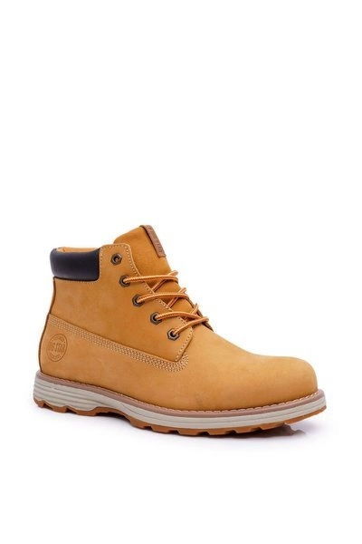 Trapery Męskie Skórzane Big Star Camel EE174227