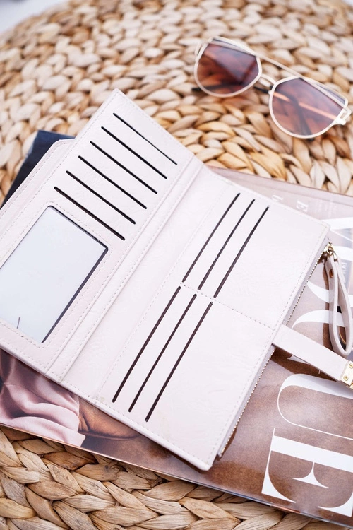 Portfel Damski Duży Beżowy AD-64