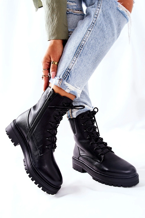 Botki Workery Ocieplane Sergio Leone Czarne TR756