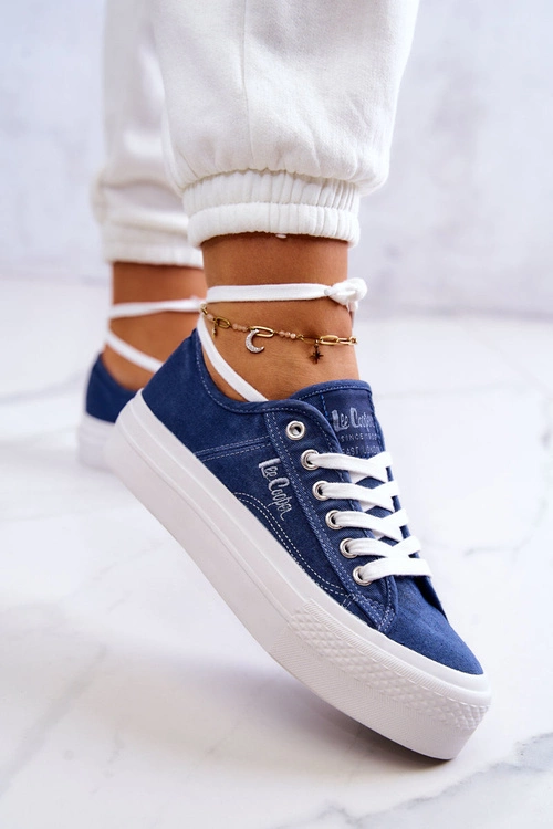 Damskie Tenisówki Lee Cooper LCW-22-31-0834L Niebieskie