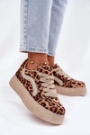 Sneakersy Damskie Na Platformie Panterka Tellnira