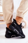 Sportowe Buty Sneakersy Wsuwane Czarne Marvene