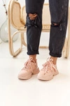 Damskie Sneakersy Na Masywnej Podeszwie Różowe Chunky