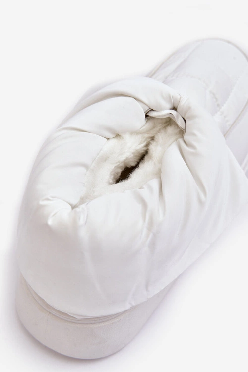 Śniegowce Damskie Z Ozdobnym Wiązaniem Białe Siracna