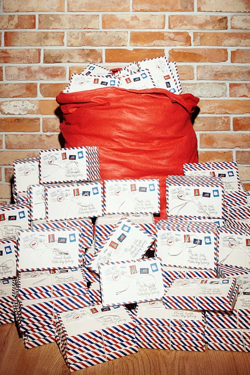 Dziecięce Zooksy Skarpetki Świąteczne List