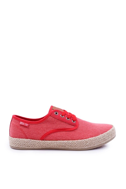 Trampki Męskie Espadryle Big Star Czerwone DD174173