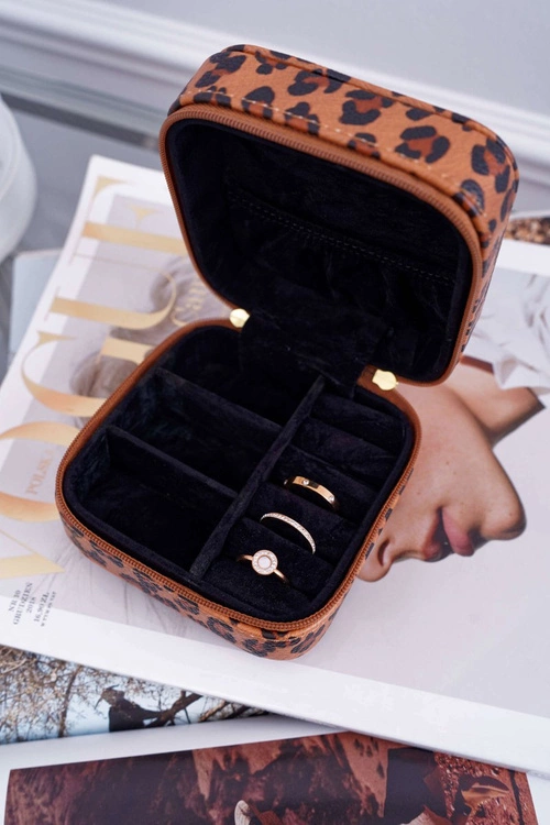 Mały Kuferek Szkatułka Na Biżuterię NOBO Panterka NBOX-I08-C017