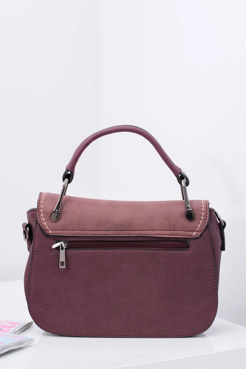Bordowa Torebka Damska Kuferek