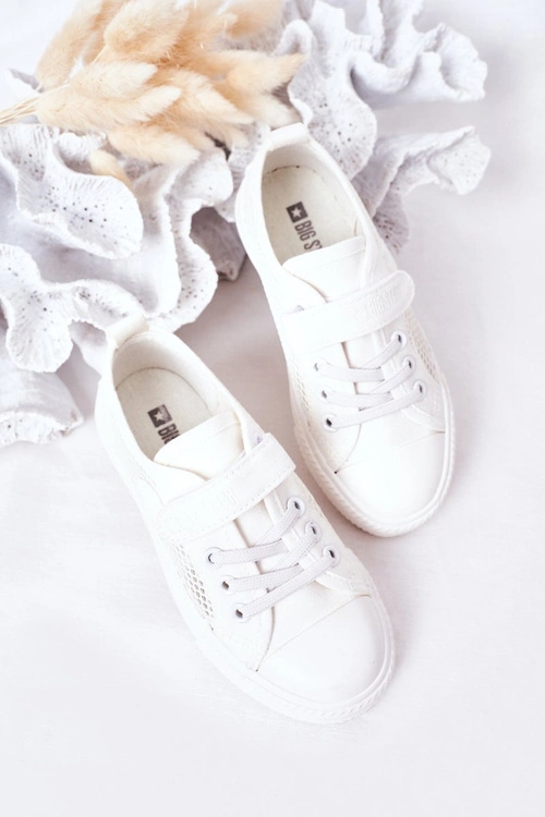 Dziecięce Trampki Z Siateczką BIG STAR HH374014 Białe