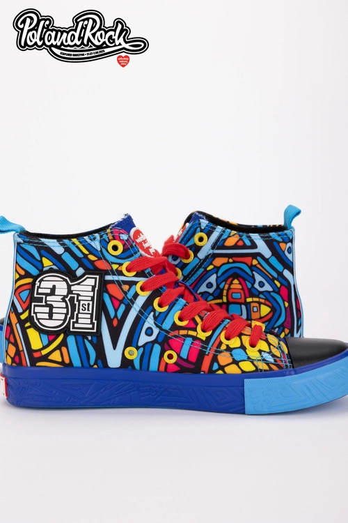 Trampki Pol'and'Rock Festival X Big Star SS174500 Niebieskie