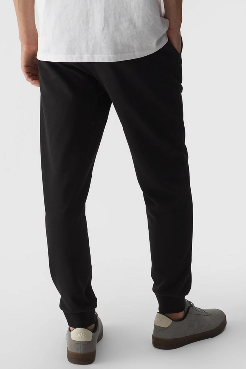 Męskie Spodnie Dresowe Joggery 4FWMM00TTROM0942-20S Czarne