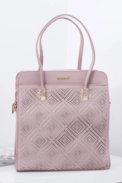 Torebka Damska Klasyczna Torba A4 Brudny Róż