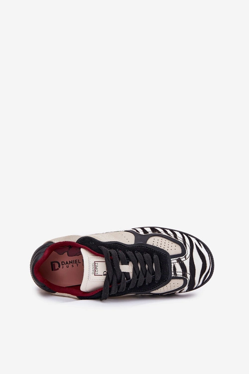 Sneakersy Damskie Daniel Lopez Just Dare SS2D4015 Zebra Beżowe