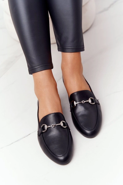 Damskie Mokasyny Sergio Leone MK733 Czarne