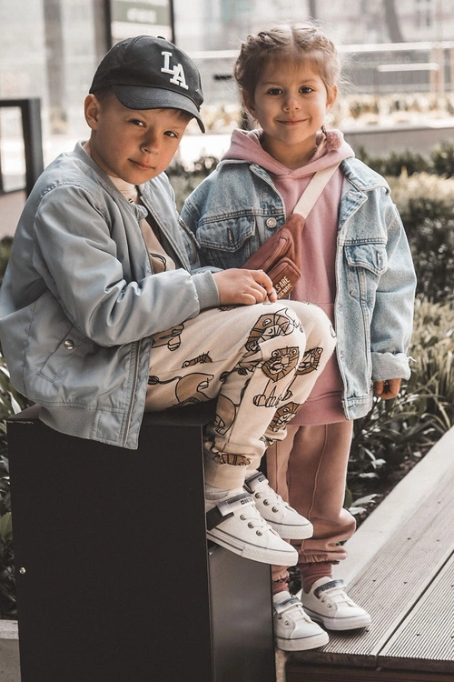 Dziecięce Niskie Trampki BIG STAR JJ374075 Białe