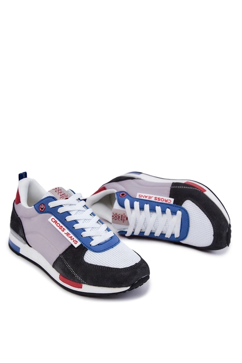 Obuwie Sportowe Męskie Cross Jeans JJ1R4010C Szare