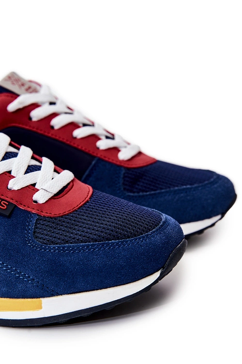 Obuwie Sportowe Męskie Cross Jeans JJ1R4008C Granatowe