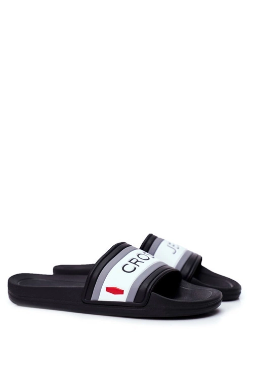 Klapki Męskie Cross Jeans Czarne FF1R4091C