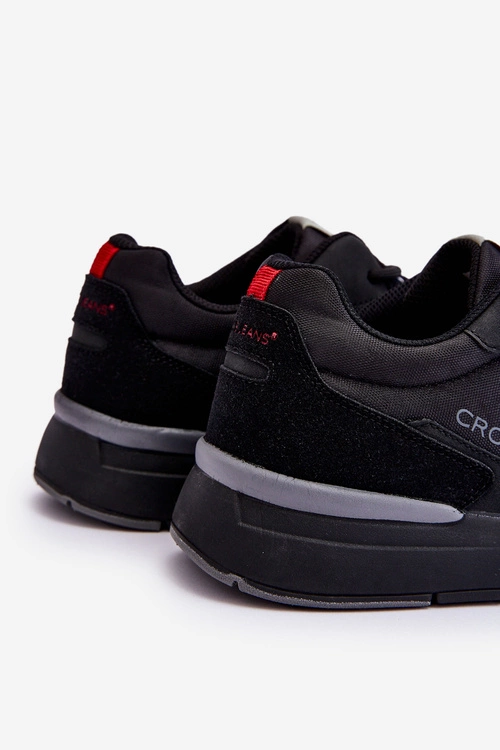 Męskie Buty Sportowe Cross Jeans LL1R4053 Czarne