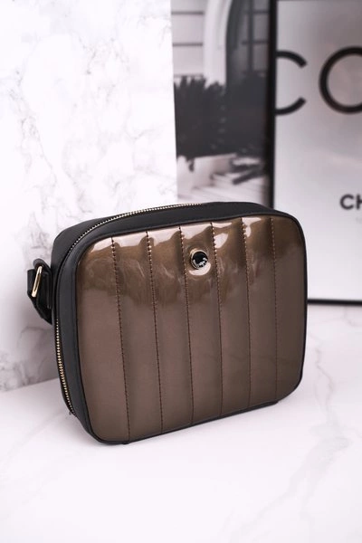 Torebka Listonoszka MONNARI BAG4220-019 Czarna Złota
