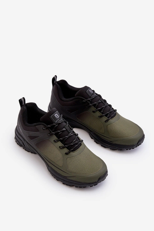 Męskie Buty Sportowe Trekkingowe Khaki Menesio