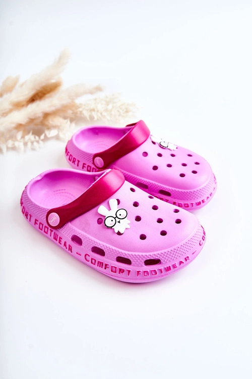 Dziecięce Klapki Kroksy Królik Befado 159Y106 Różowe