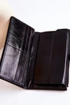 Duży Skórzany Portfel Na Magnes Czarny Nereva