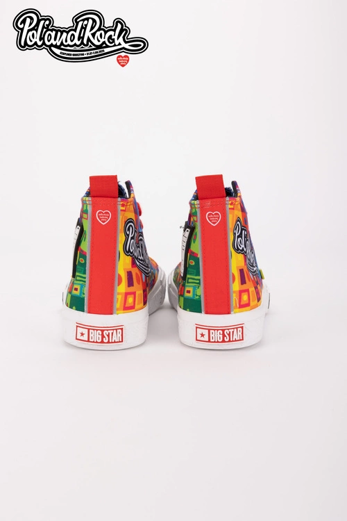 Trampki Pol'and'Rock Festival X Big Star SS174504 Zielono-Żółte