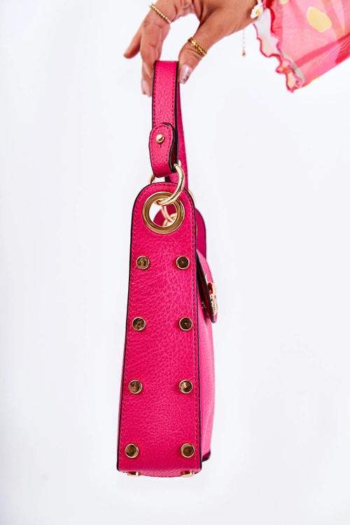 Mała Damska Torebka Z Ozdobą Fuksja Ellies