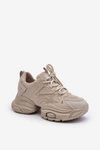 Sneakersy Na Masywnej Podeszwie GOE NN2N4046 Beżowe