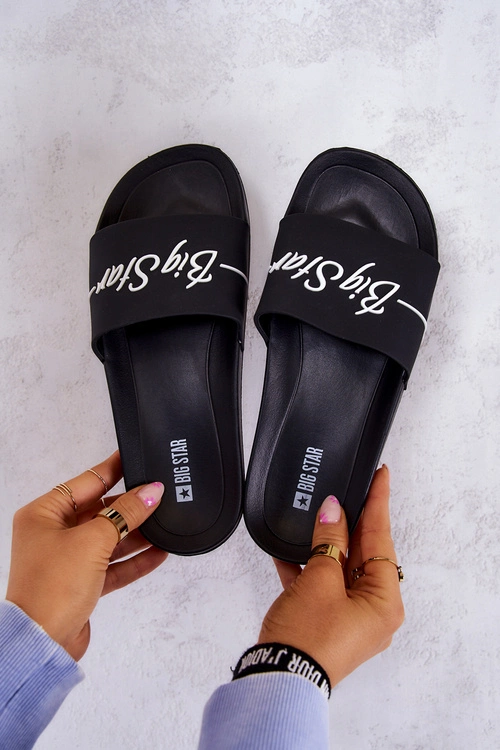 Gumowe Klasyczne Klapki Big Star JJ274A300 Czarne