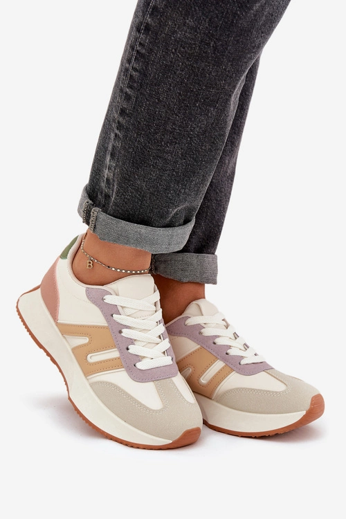 Buty Sportowe Damskie Na Platformie Multikolor Emidi