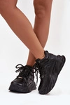 Sneakersy Damskie Skóra Naturalna GOE SS2N4036 Czarne