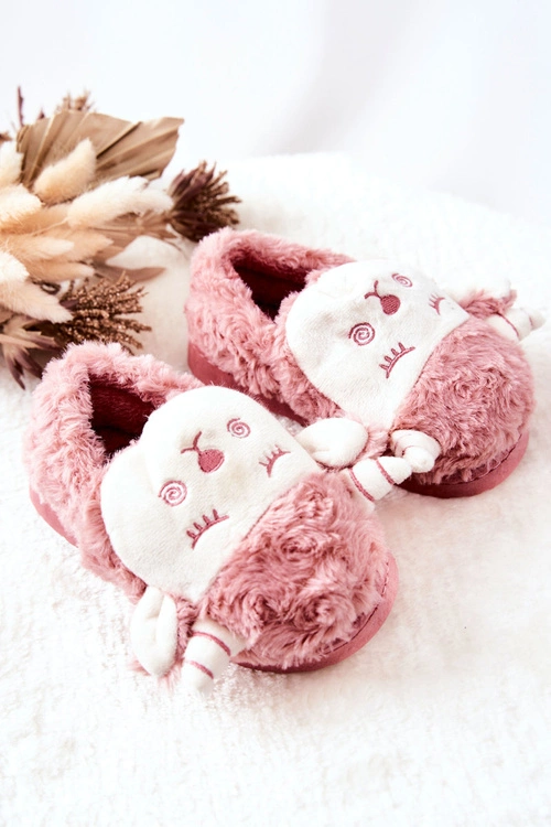 Dziecięce Papcie Baranek Różowe Hollie