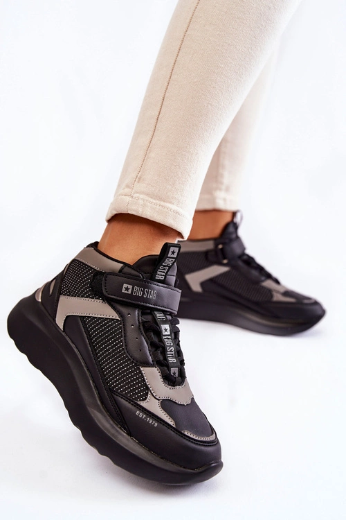 Damskie Buty Sportowe Memory Foam System Big Star KK274403 Czarne