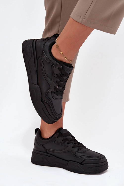 Sneakersy Damskie Na Platformie Big Star SS274589 HI-POLY SYSTEM Czarne