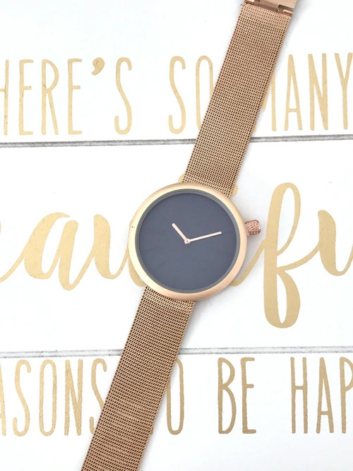 Damski Zegarek Michael John Auri Różowe Złoto