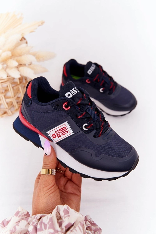 Dziecięce Sportowe Buty Memory Foam Big Star HH374171 Granatowe