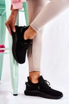 Damskie Sportowe Buty Materiałowe Czarne Lenney