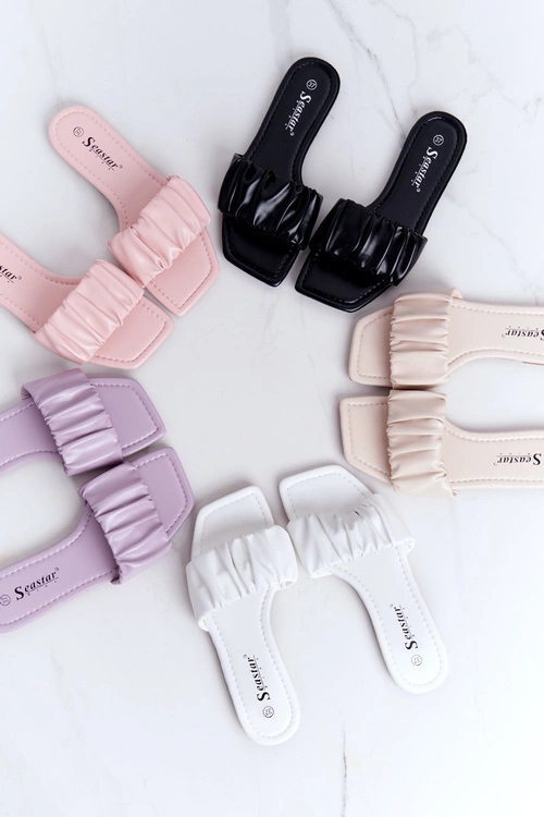 Damskie Klasyczne Klapki Białe Looking Good