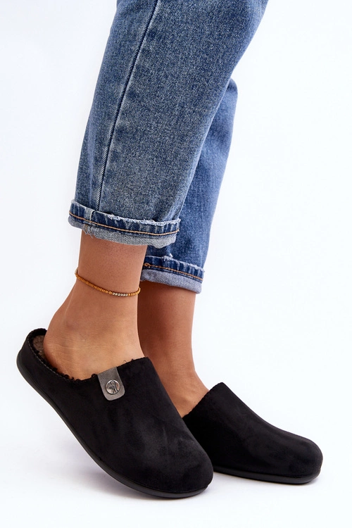 Obuwie Domowe Kapcie Damskie Inblu GF000011 Czarne